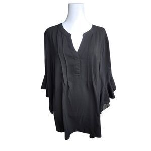 Scomchic Women's Size 3X Black Polyester Blouse